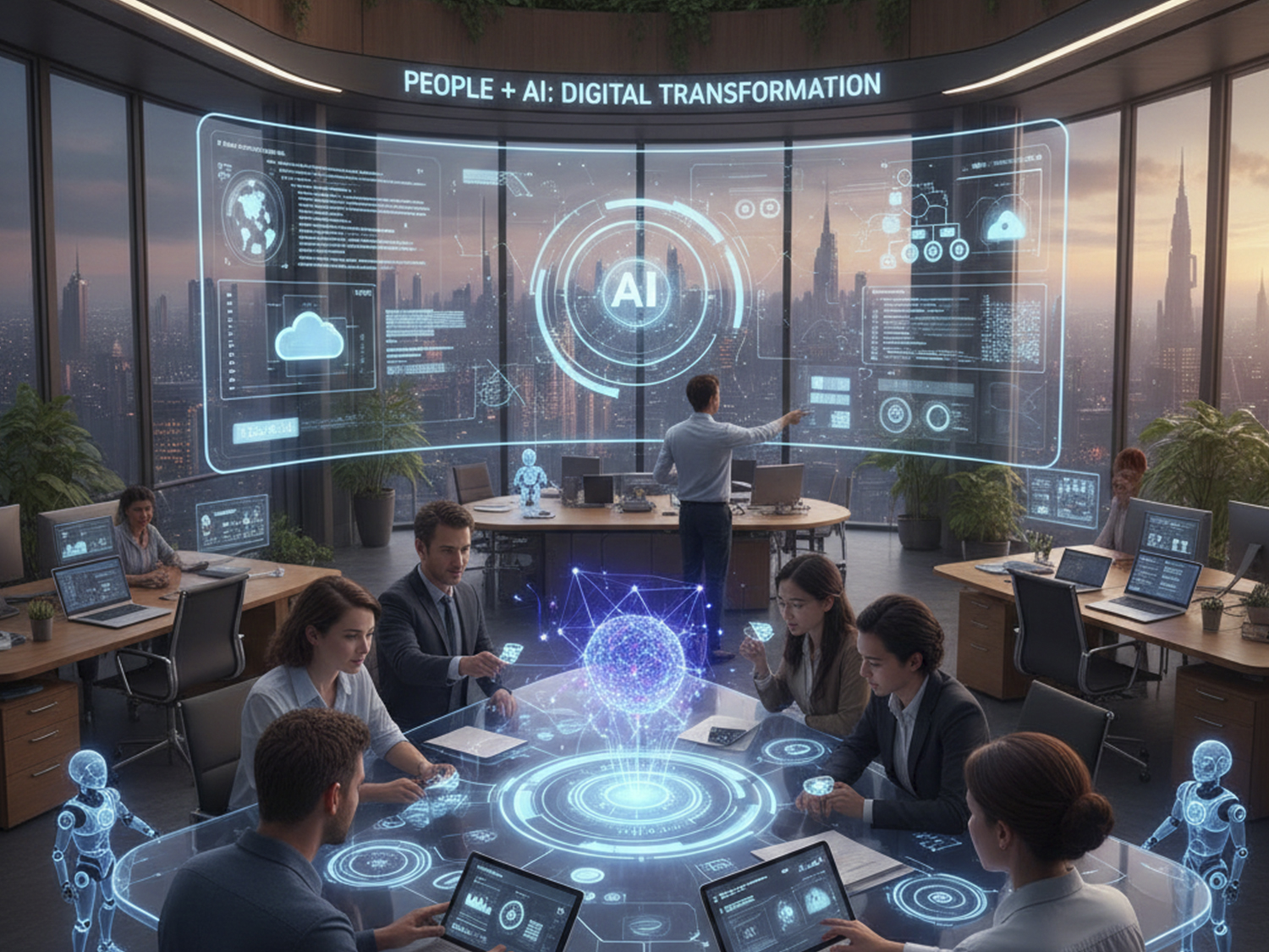 How People and AI Work Together to Drive Digital Transformation